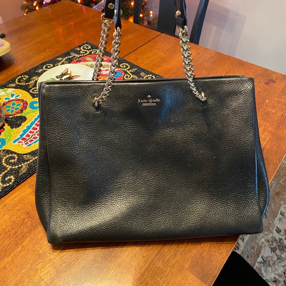 Black leather KATE SPADE bag